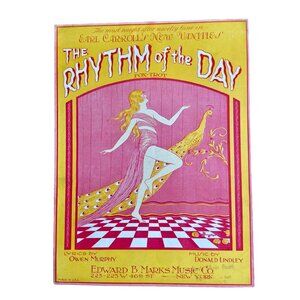 Vintage 1920s Sheet Music Earl Carroll's "The Rhythm Of The Day"